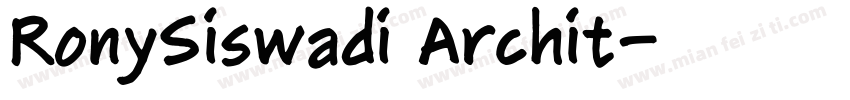 RonySiswadi Archit字体转换
